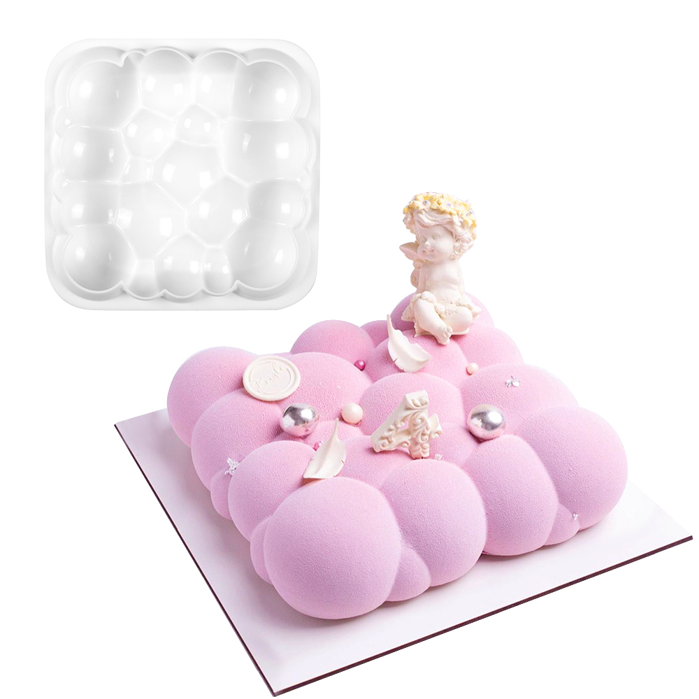 Moule à gâteau en silicone Bubble Cloud, outils de décoration de cuisson, mousse au chocolat, crème glacée, MSI, pudding, dessert de façon spectaculaire, JXPADRAYME