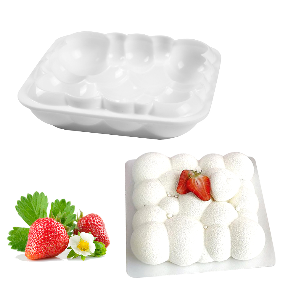 Moule à gâteau en silicone Bubble Cloud, outils de décoration de cuisson, mousse au chocolat, crème glacée, MSI, pudding, dessert de façon spectaculaire, JXPADRAYME