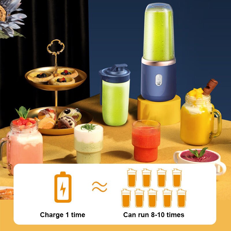 Mélangeur électrique portable multifonction, mélangeur de jus, mélangeur de jus frais, mélangeur Smunvétérans wn, tasse à glace, robot culinaire, 6 phpopularité