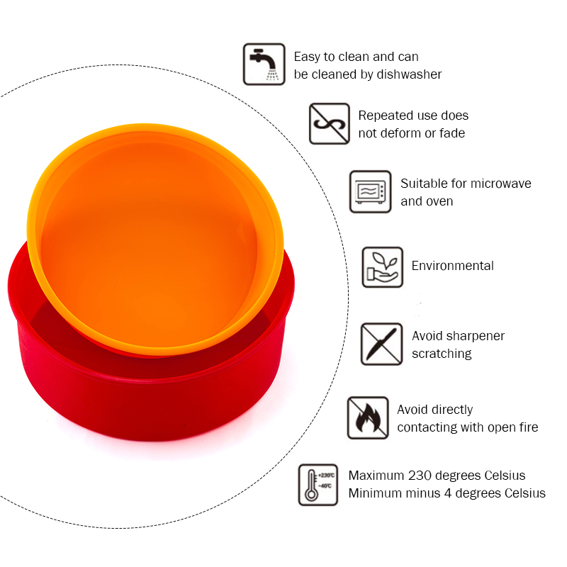 Moule en silicone de couleur aléatoire pour gâteau, ustensiles de cuisson pour desserts, mousse, à faire soi-même, 2/4 pièces