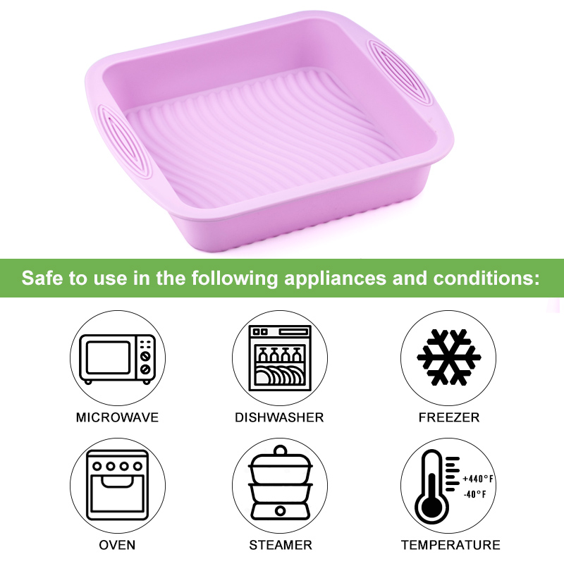 Moule à gâteau carré en silicone de qualité alimentaire antiadhésif, moule à toast ondulé astronomique, moule à gâteau facile à démouler, moule de cuisson, document aléatoire bricolage, JxToast