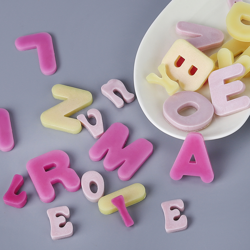 FAIS DU – moule à gâteau en Silicone, lettres de l'alphabet, à chocolat, fait à la main, glaçon, fabricant de bonbons, Fudge, Biscuit, outils de cuisson, en résine