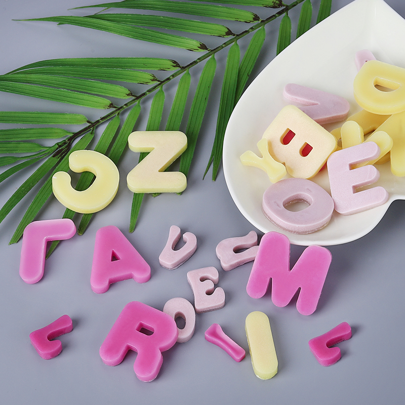 FAIS DU – moule à gâteau en Silicone, lettres de l'alphabet, à chocolat, fait à la main, glaçon, fabricant de bonbons, Fudge, Biscuit, outils de cuisson, en résine