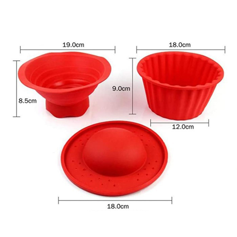 Moules à gâteaux ronds en silicone réutilisables, antiadhésifs, accessoires de cuisine, ensemble de 3 pièces