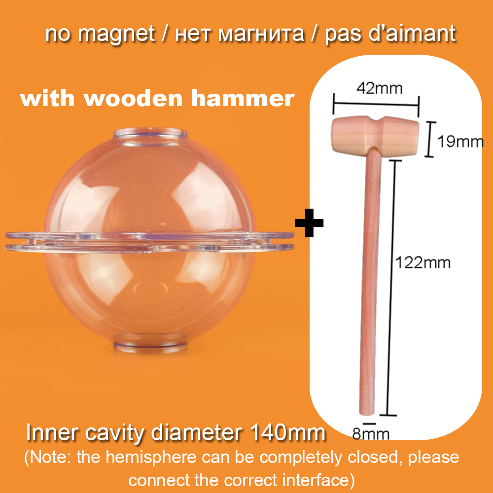 Moule à chocolat sphère 3D en polycarbonate pour boule, bombe à chocolat chaud, MSI de gâteau, mousse bretonne, outil de cuisson dramatique ConfHavre, 140mm