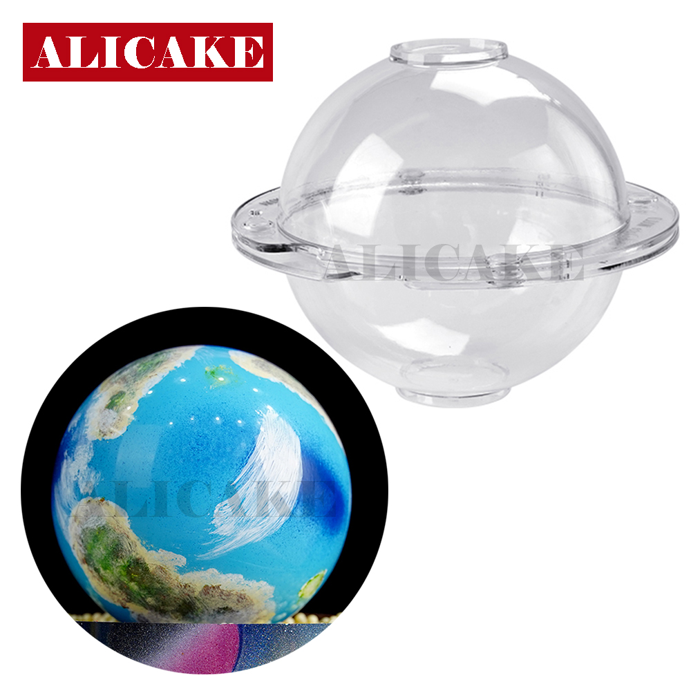 Moule à chocolat sphère 3D en polycarbonate pour boule, bombe à chocolat chaud, MSI de gâteau, mousse bretonne, outil de cuisson dramatique ConfHavre, 140mm