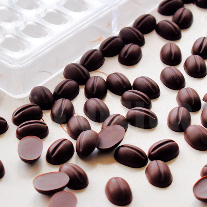 Moules à chocolat en Polycarbonate, 105 trous, grains de café, bonbons, ustensiles de cuisson, gâteau pâtisserie, outil de confiserie, moule de fabrication de chocolat