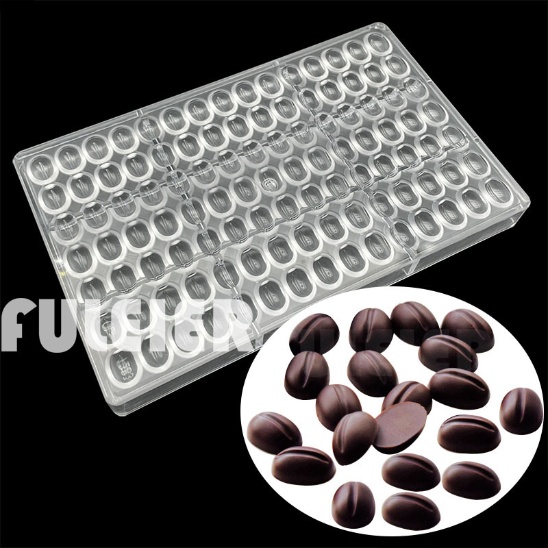 Moules à chocolat en Polycarbonate, 105 trous, grains de café, bonbons, ustensiles de cuisson, gâteau pâtisserie, outil de confiserie, moule de fabrication de chocolat