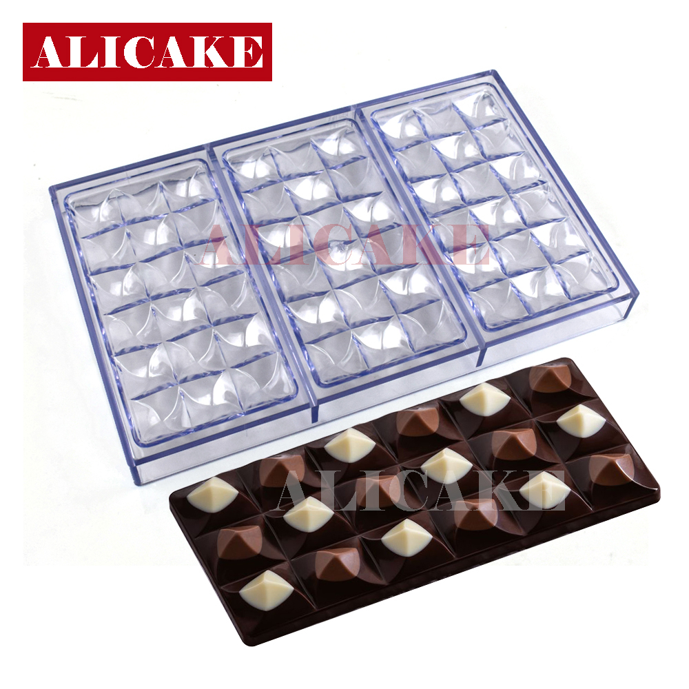 Moule à Chocolat en Polycarbonate, 10 saillies, Outils de Cuisson Padramatiques pour Barre de Bonbons, Moules à Bonbons, Moule à ConfHavre en Acrylique, Ustensiles