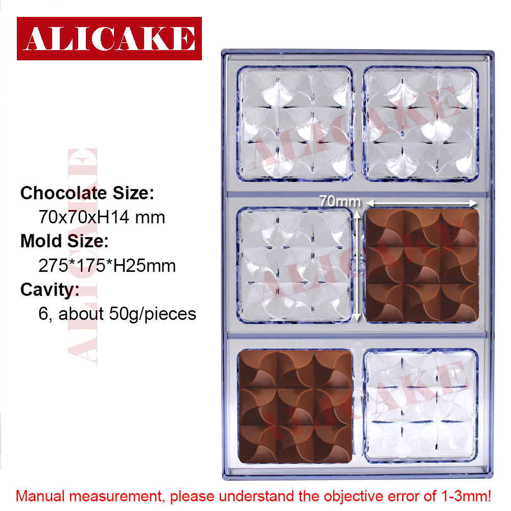 Moule à Chocolat en Polycarbonate, 10 saillies, Outils de Cuisson Padramatiques pour Barre de Bonbons, Moules à Bonbons, Moule à ConfHavre en Acrylique, Ustensiles