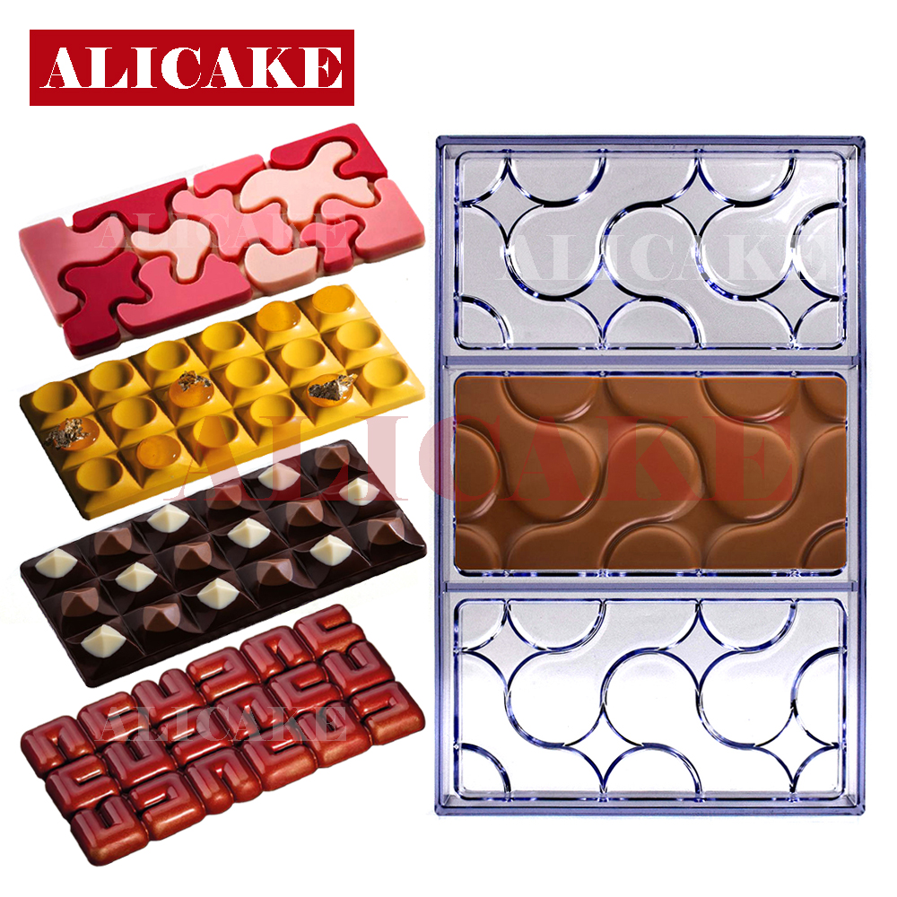 Moule à Chocolat en Polycarbonate, 10 saillies, Outils de Cuisson Padramatiques pour Barre de Bonbons, Moules à Bonbons, Moule à ConfHavre en Acrylique, Ustensiles