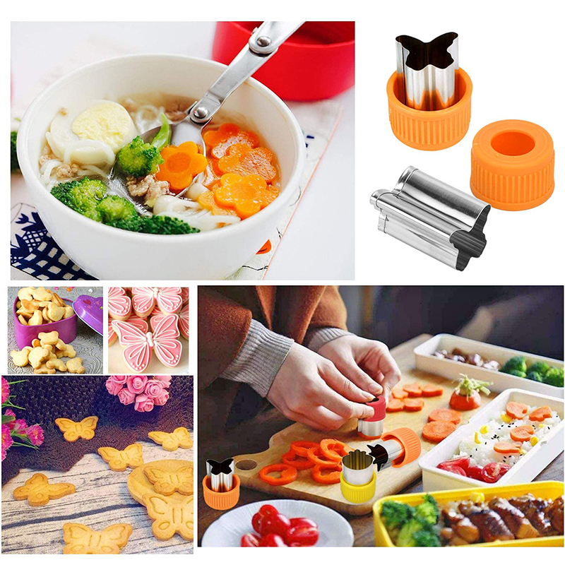 Emporte-pièces en métal pour enfants, ensemble de coupe-sandwich, emporte-pièces pour aliments, fruits et légumes, accessoires pour déjeuner Bento, strass bricolage, JxMold