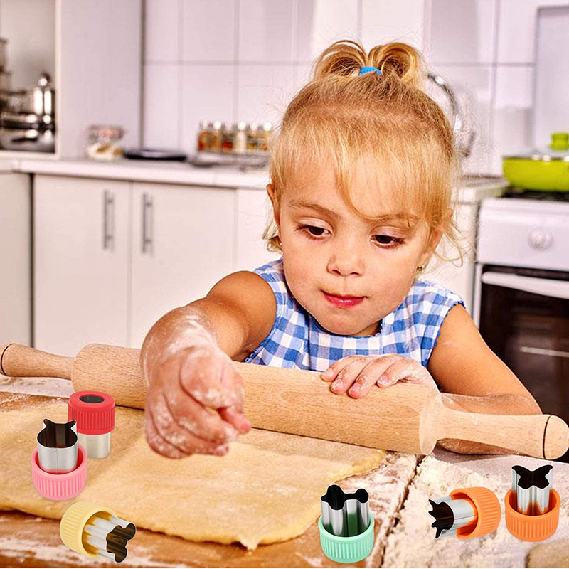 Emporte-pièces en métal pour enfants, ensemble de coupe-sandwich, emporte-pièces pour aliments, fruits et légumes, accessoires pour déjeuner Bento, strass bricolage, JxMold