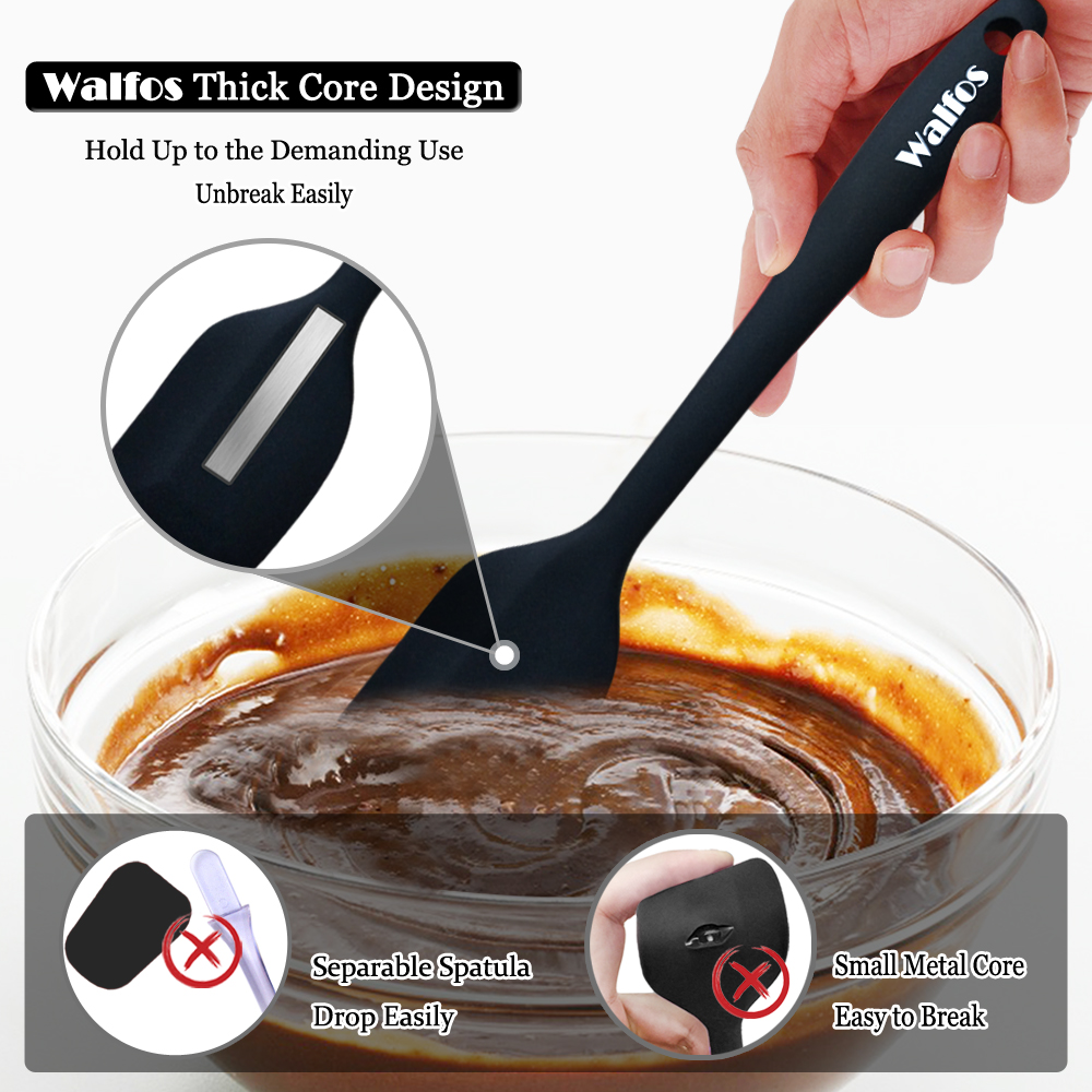 Walfos – spatule en Silicone antiadhésive, pour pâtisserie, résistante à la chaleur, ustensile de cuisine, 5