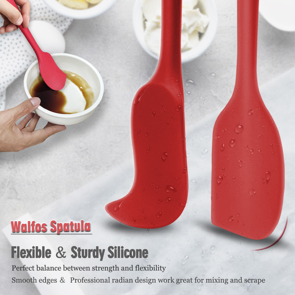 Walfos – spatule en Silicone antiadhésive, pour pâtisserie, résistante à la chaleur, ustensile de cuisine, 5