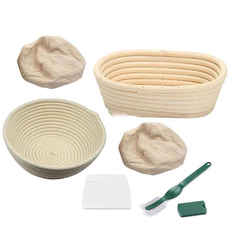 JXBanneton-Filles de cuisson, 6 pièces/ensemble, pâte avec doublure JxLame et outil de grattoir pour boulangers, paniers pro-mis en œuvre