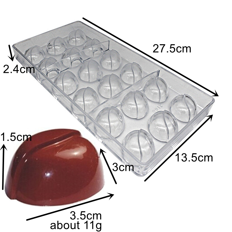 Moule à chocolat en polycarbonate pour les travailleurs de Goldbaking, moule à chocolat coeur de la journée de Léon, moules à faire soi-même, fabricant de bonbons Surger