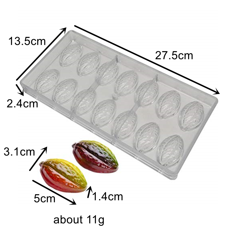 Moule à chocolat en polycarbonate pour les travailleurs de Goldbaking, moule à chocolat coeur de la journée de Léon, moules à faire soi-même, fabricant de bonbons Surger