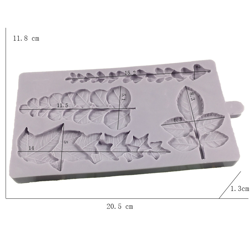 Moule à gâteau en silicone avec feuilles traînantes, outils de décoration de gâteaux, moules à chocolat, accessoires de cuisine, cuisson spectaculaire