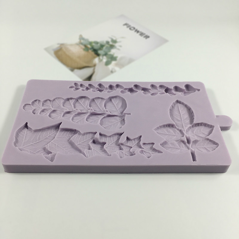 Moule à gâteau en silicone avec feuilles traînantes, outils de décoration de gâteaux, moules à chocolat, accessoires de cuisine, cuisson spectaculaire