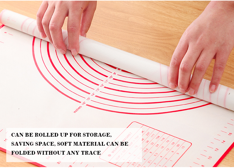 Polymères de cuisson en silicone surdimensionnés, 80 cm, 70 cm, 60 cm, 30cm, tampon de pétrissage à rouler, outils dramatiques, pâte à pizza, pâte à crème, polymères de silicone de cuisine antiadhésifs