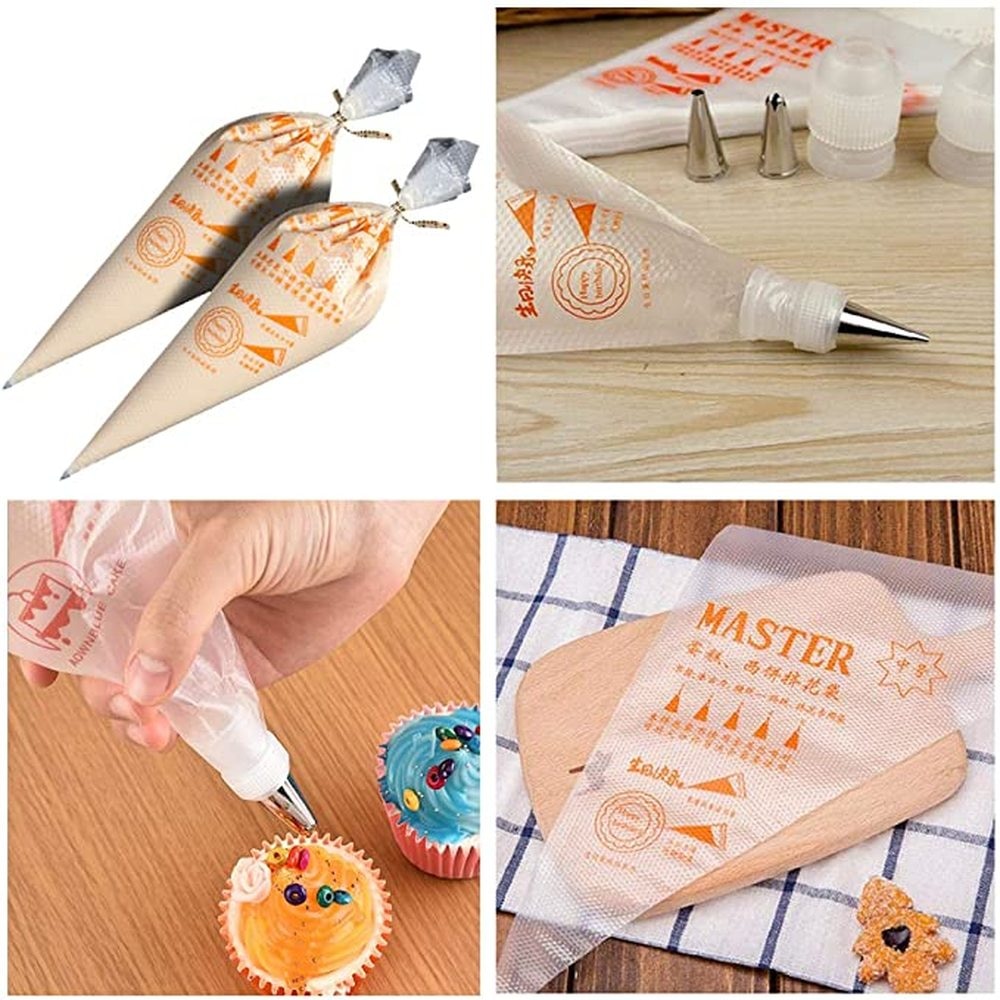 100/50/20pcs Jetables Sacs de Pâtisserie Gâteau Crème Poche à douille pour la Conception De Gâteau Décoration Outils De Cuisson De Cuisine Accessoires