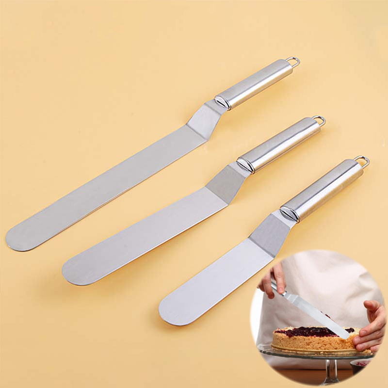 Outils de cuisson et de pâtisserie en acier inoxydable, spatule à crème portable, poupée à gâteau, outils de décoration de gâteau, gadgets de cuisine