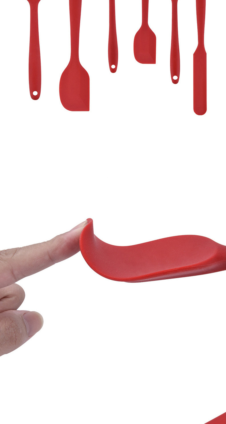 Spatule en silicone pour la cuisson, spatule à degré de chaleur, spatule pour la cuisson, outil Assad, outils de décoration de gâteaux, ensembles iss de cuisine, 6 pièces