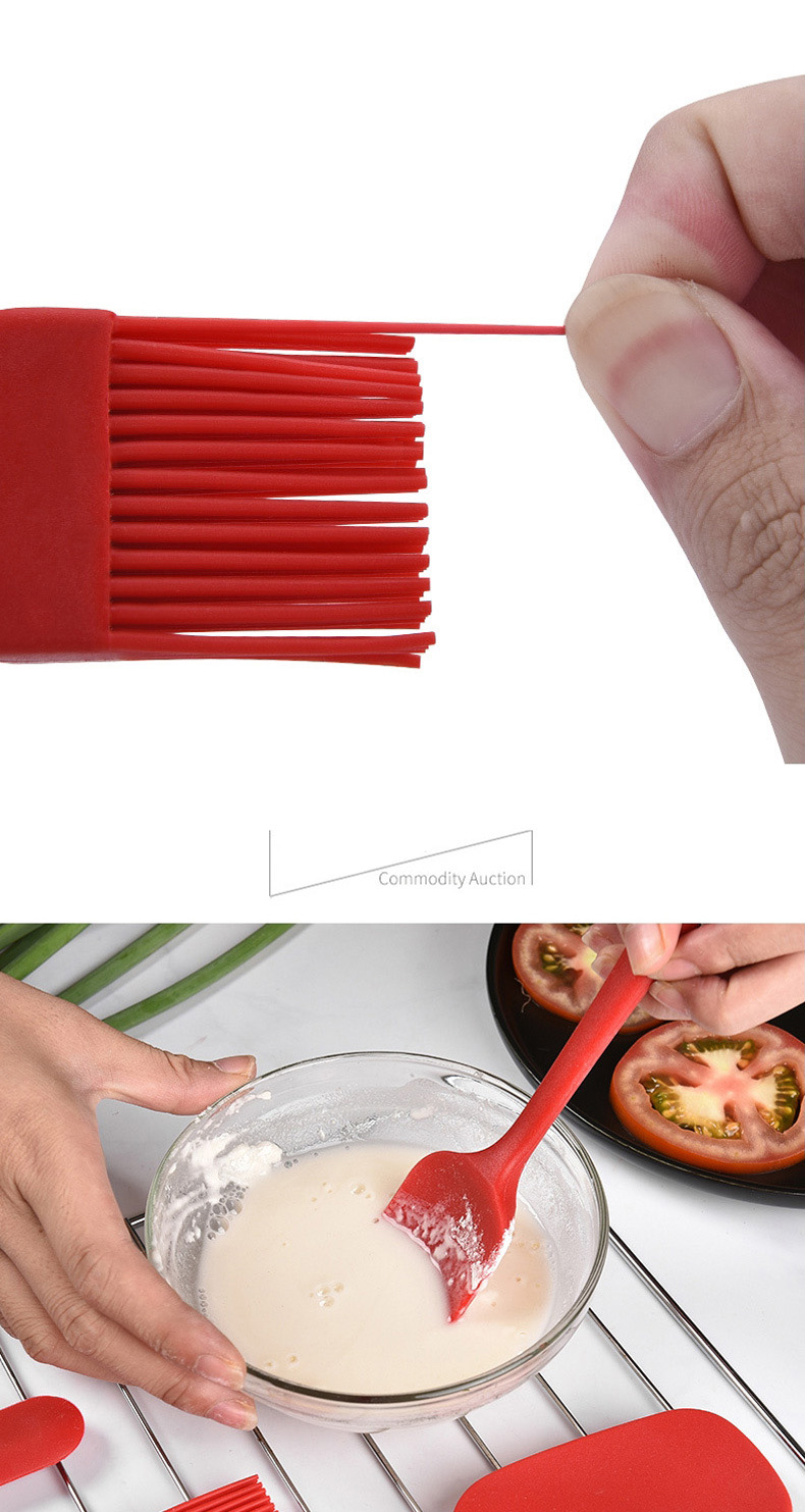 Spatule en silicone pour la cuisson, spatule à degré de chaleur, spatule pour la cuisson, outil Assad, outils de décoration de gâteaux, ensembles iss de cuisine, 6 pièces