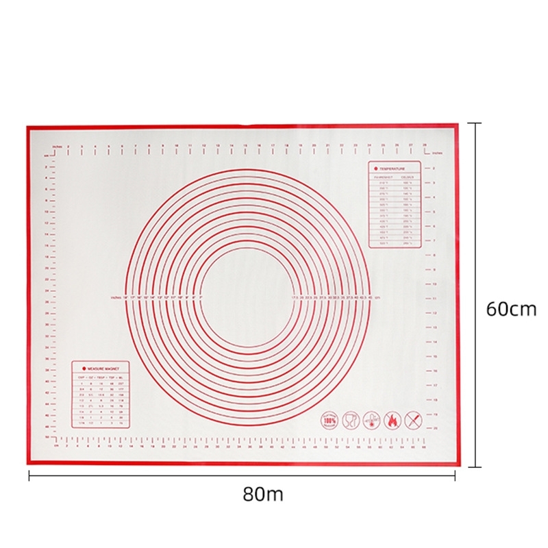 Polymères de cuisson en silicone antiadhésifs, grand format, 80x60cm, pour pétrir la pâte à pizza, crème, outils de cuisine