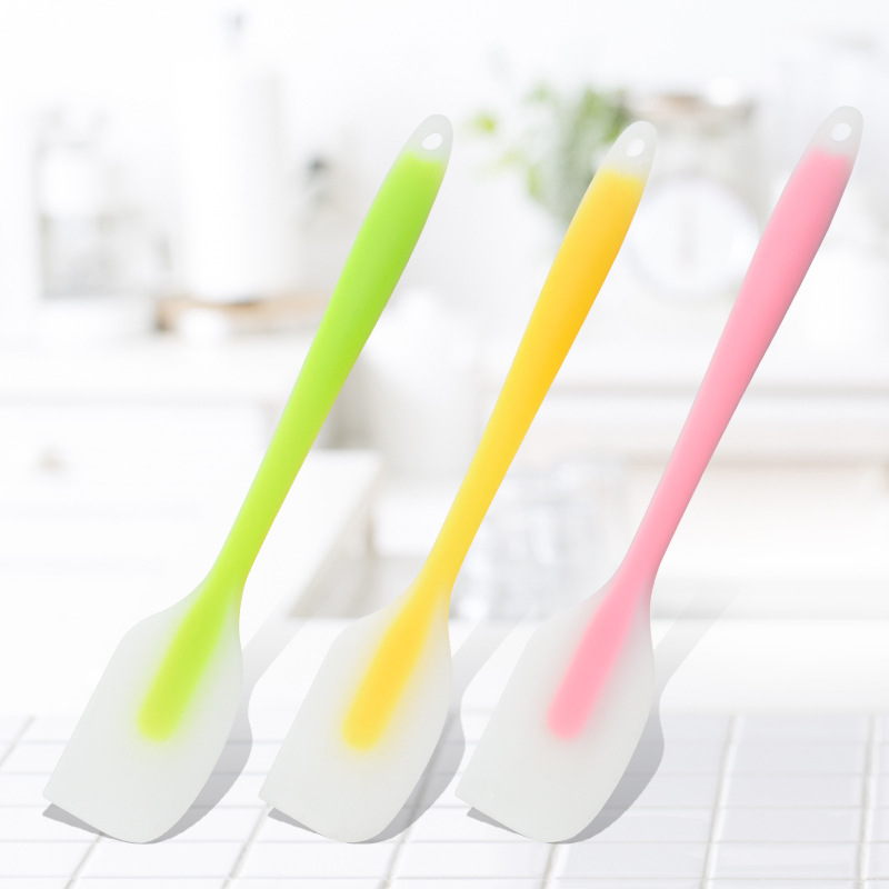 Spatule translucide en silicone, spatule à crème, spatule à gâteau, outil de cuisson, 1 pièce