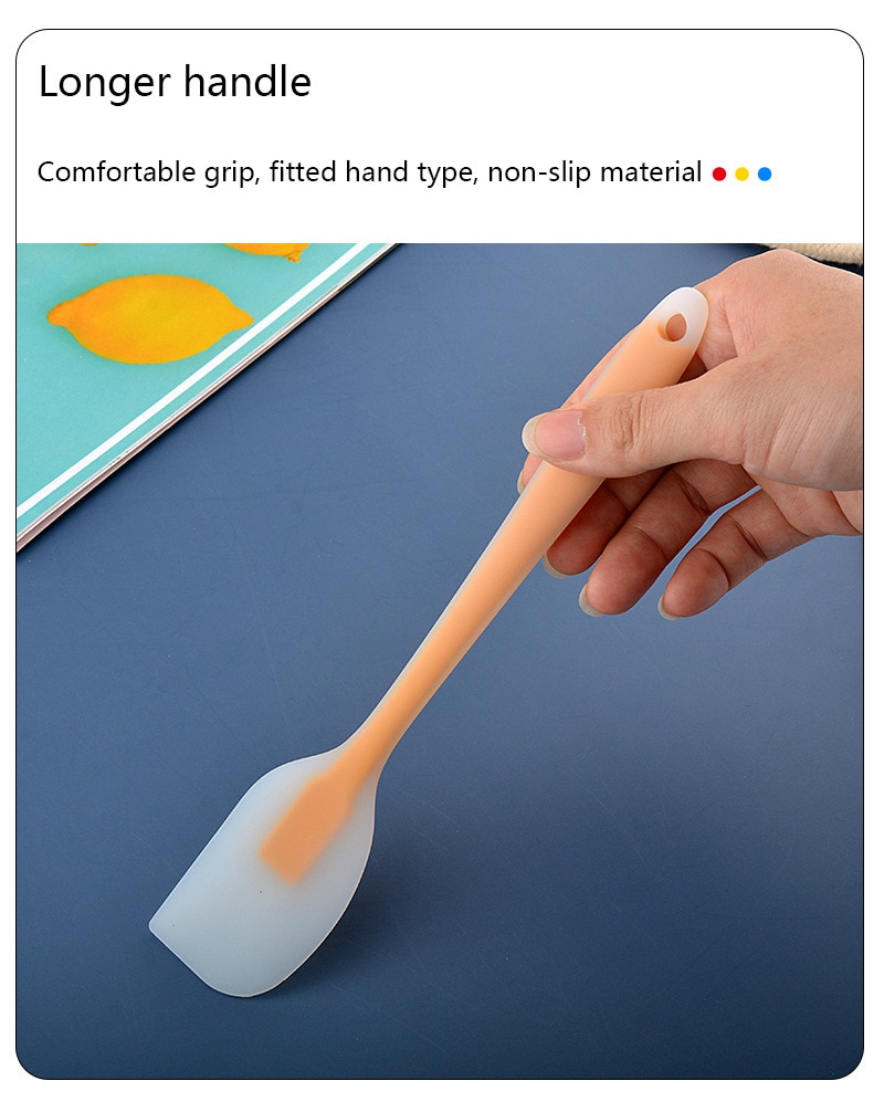 Spatule translucide en silicone, spatule à crème, spatule à gâteau, outil de cuisson, 1 pièce