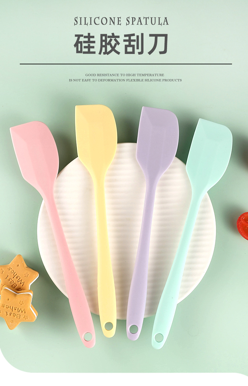 Mini spatule de cuisson en Silicone, outils de cuisson, crème translucide, résistant à la chaleur, ustensiles de cuisine, grattoir