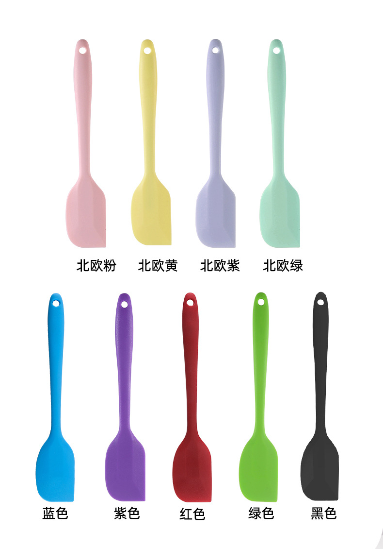 Mini spatule de cuisson en Silicone, outils de cuisson, crème translucide, résistant à la chaleur, ustensiles de cuisine, grattoir