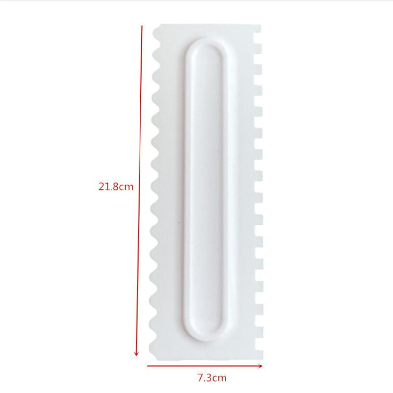 Peigne de décoration de gâteau, outils de cuisson VIP pour grattoir, spatules en plastique, lisseur de glaçage, texture de conception spectaculaire