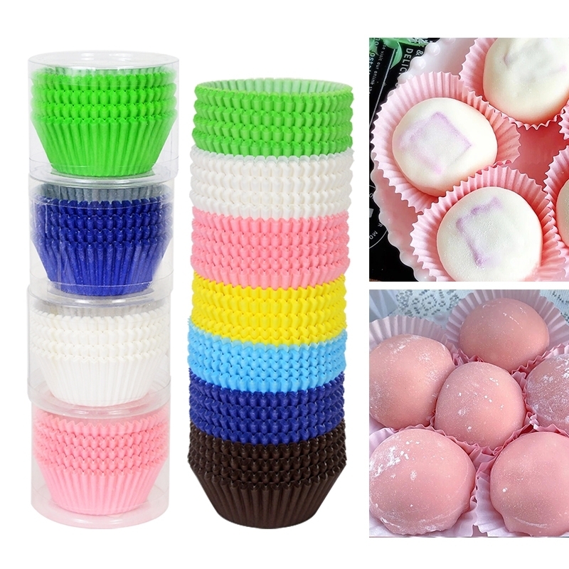 Moules à muffins et cupcakes ronds en silicone, fournitures de cuisine pour la maison, outils de décoration de gâteaux, lot de 12 pièces