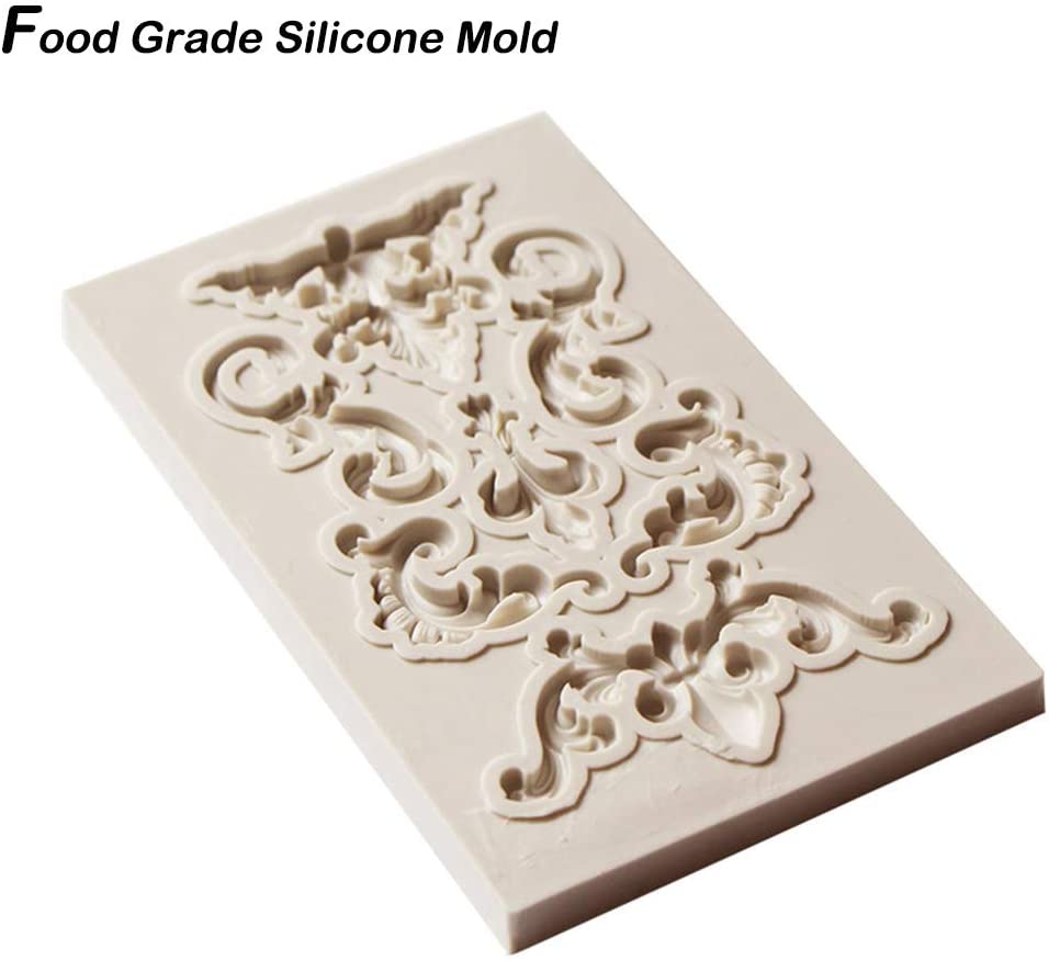 Moule en silicone pour bordure de gâteau, outils de décoration, pâte à gomme au chocolat, artisanat du sucre, 1 pièce